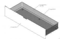 48x18 Mesh Underdeck Storage Drawer